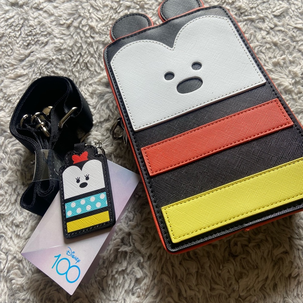Disney Crossbody Bag in Black, White, Red & Yellow
